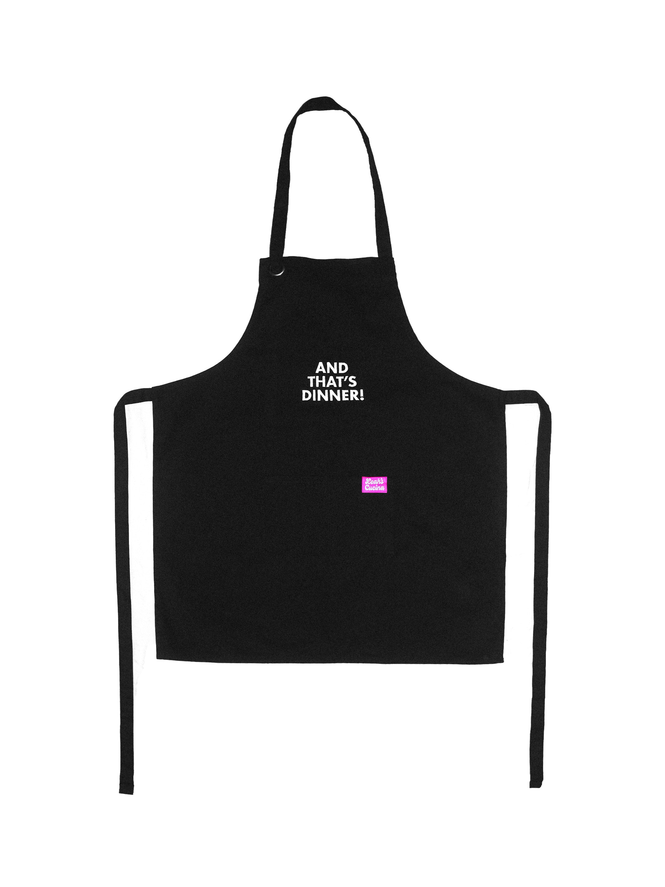 And That's Dinner Apron - Pink Tag