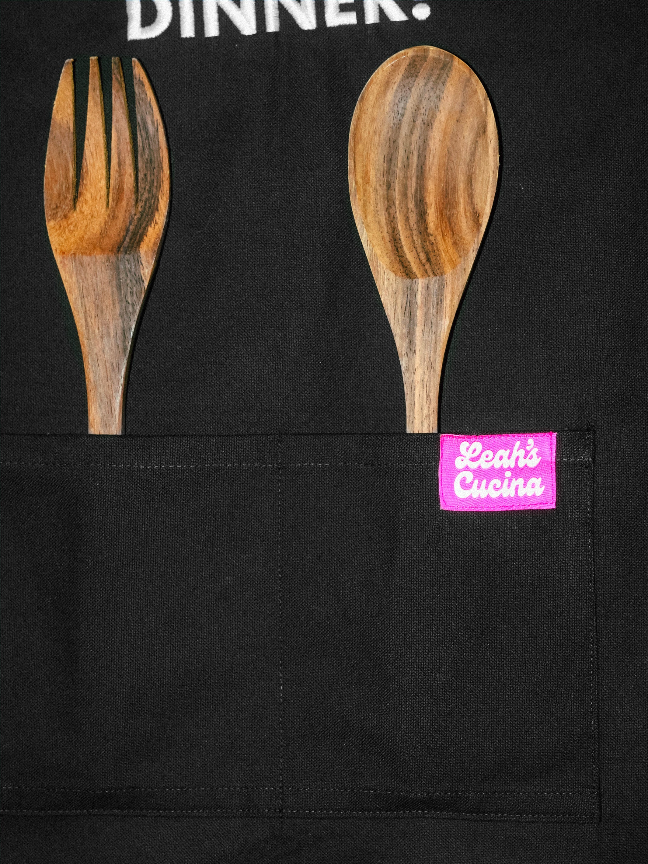 And That's Dinner Apron - Pink Tag