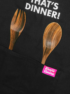 And That's Dinner Apron - Pink Tag