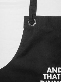 And That's Dinner Apron - Pink Tag