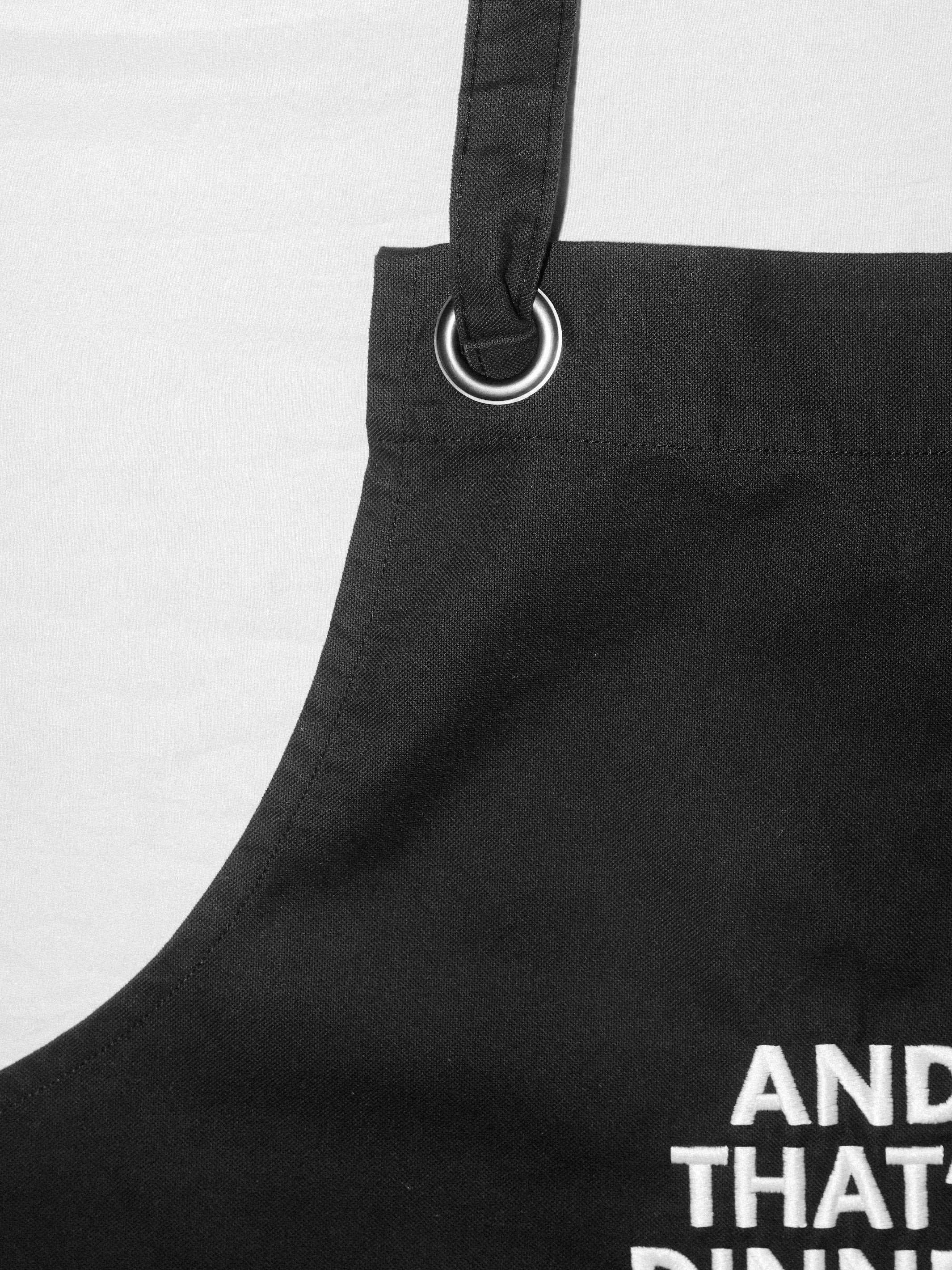 And That's Dinner Apron - Pink Tag